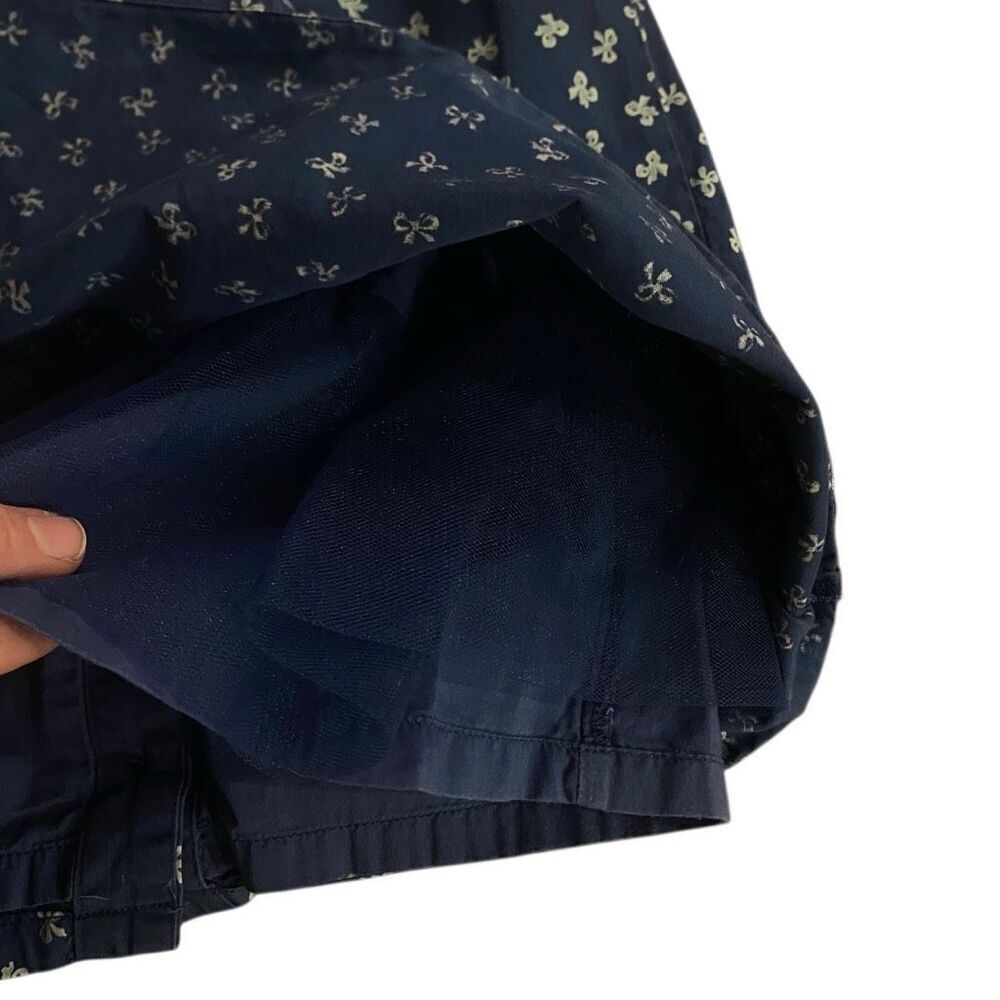 Janie and Jack navy blue dress little bows 100% cotton tapestry jacket 12 - 18 m - Picture 4 of 7